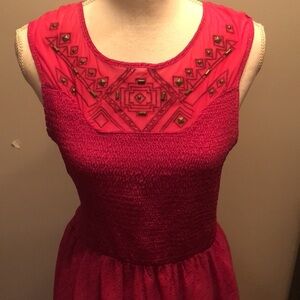 Teen Vogue Pink Stretchy Gem Dress